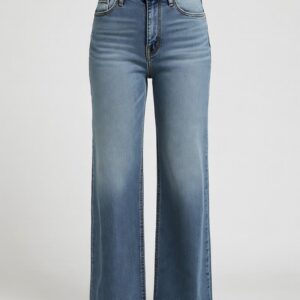High-Waisted Wide-Leg Jeans