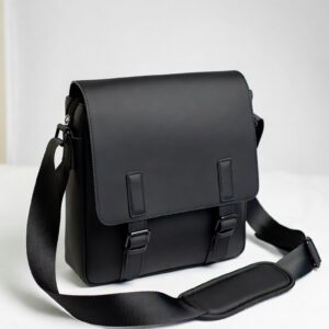 Black Leather Shoulder Bag