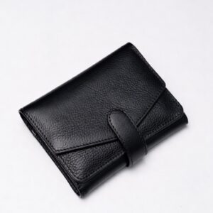 Black Leather Slim Wallet
